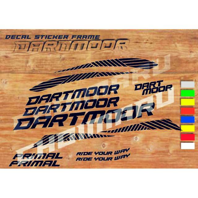 Decal sticker frame dartmoor custom