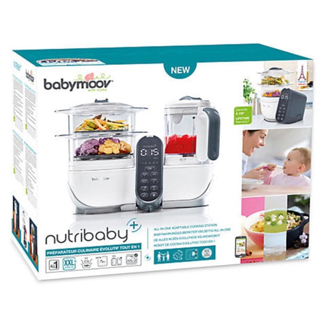 BABYMOOV Nutribaby Plus Steamer &amp; Blender Food Processor