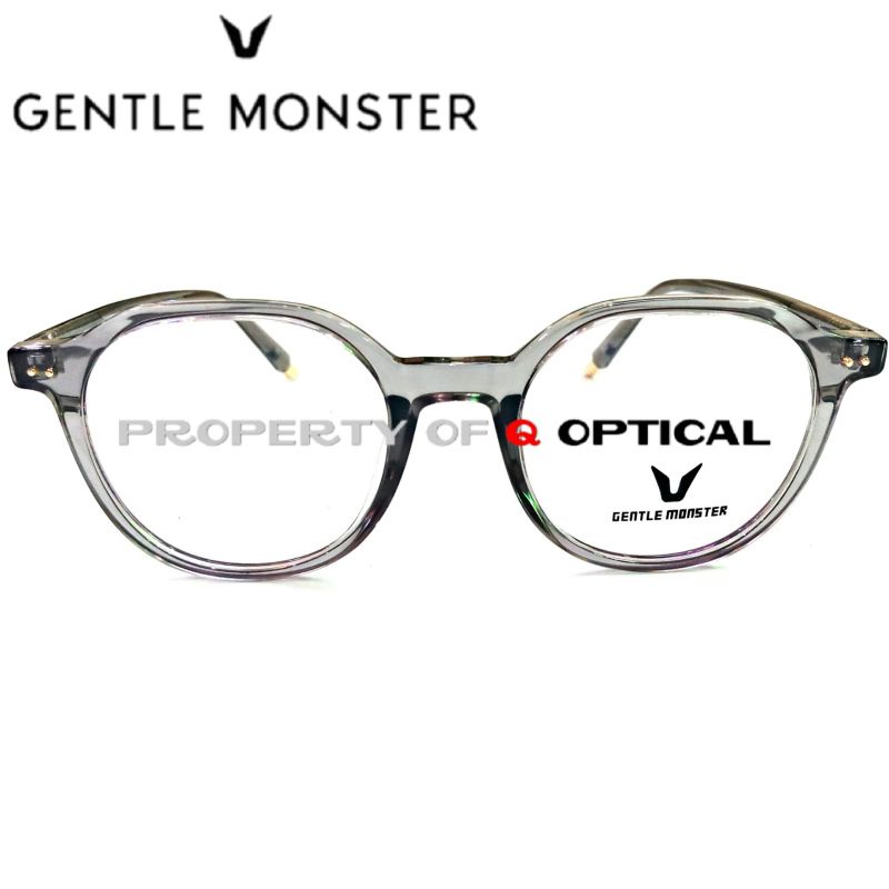 Kacamata Frame Pria Dan Wanita Gentle Monster G2816-C4 Grey Transparant Model Elegan