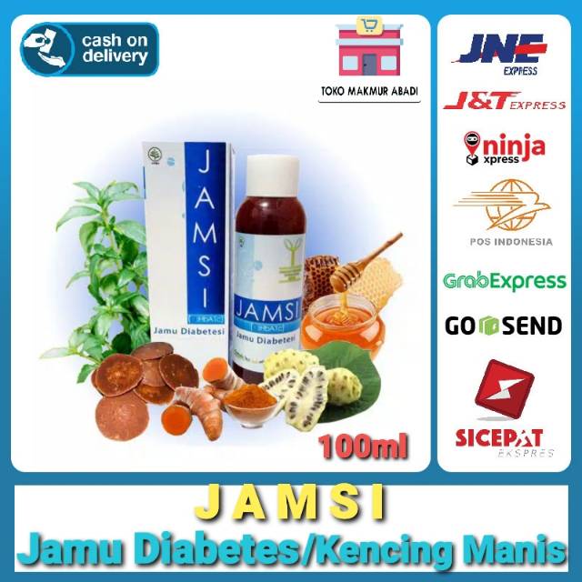 JAMSI Jamu Diabetes Menurunkan Kadar Gula - HERBAL ALAMI JAMSI 500ml ORIGINAL ASLI