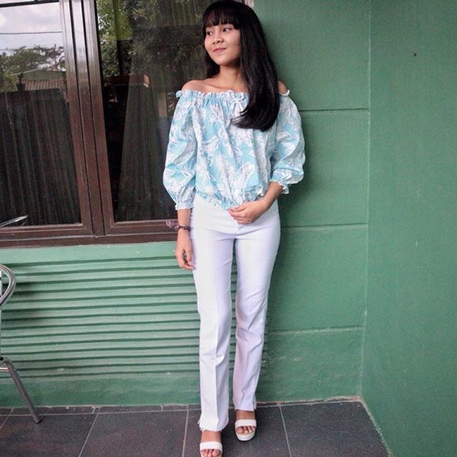 Luna Sabrina / Sabrina Top / Sabrina Blouse / Blouse Wanita / Blouse Korea