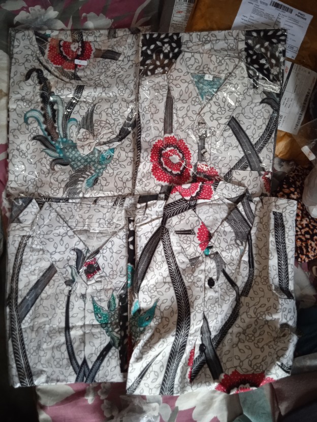 Kemeja Batik Lengan Panjang 021 Risna Batik Hrb026 Hem Batik Murah Seno Sogan Bakung Padi Manggar