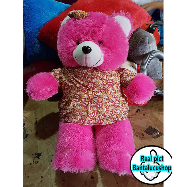 Boneka teddy bear baju