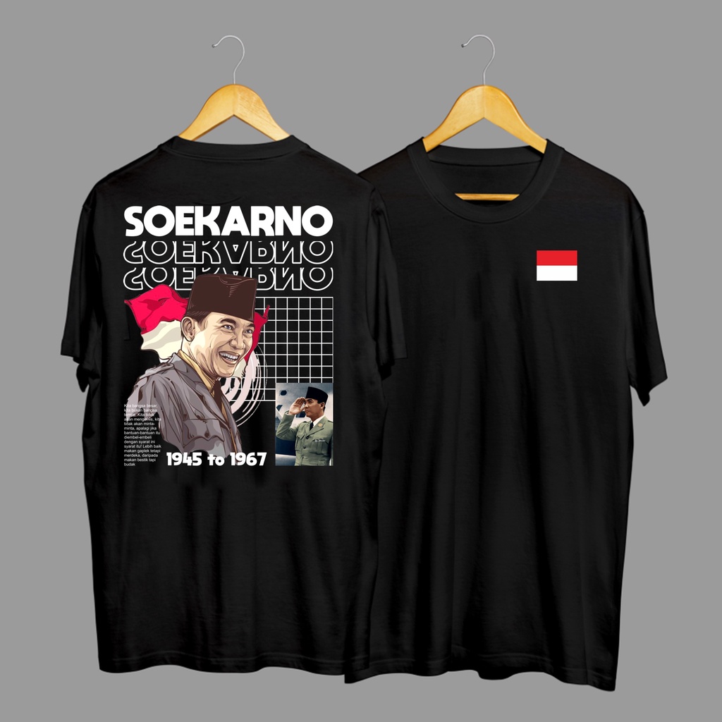 Jual Kaos Tshirt Baju Distro Soekarno Pahlawan Kemerdekaan Indonesia 17