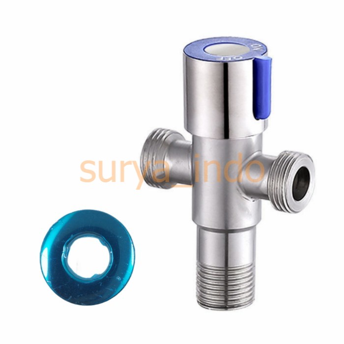 STOP KRAN T / TEE TOILET 1/2&quot; STOPKRAN CABANG KLOSET SHOWER SUS304