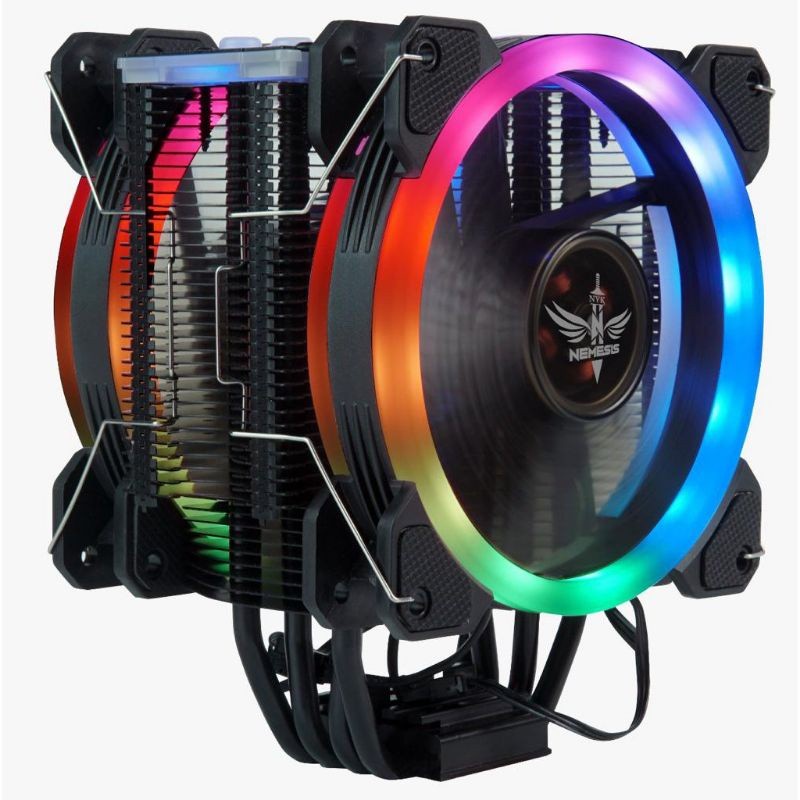 Fan Processor Double Tower RGB DT100 COOLER STROM DT-100 DT 100 NYK NEW