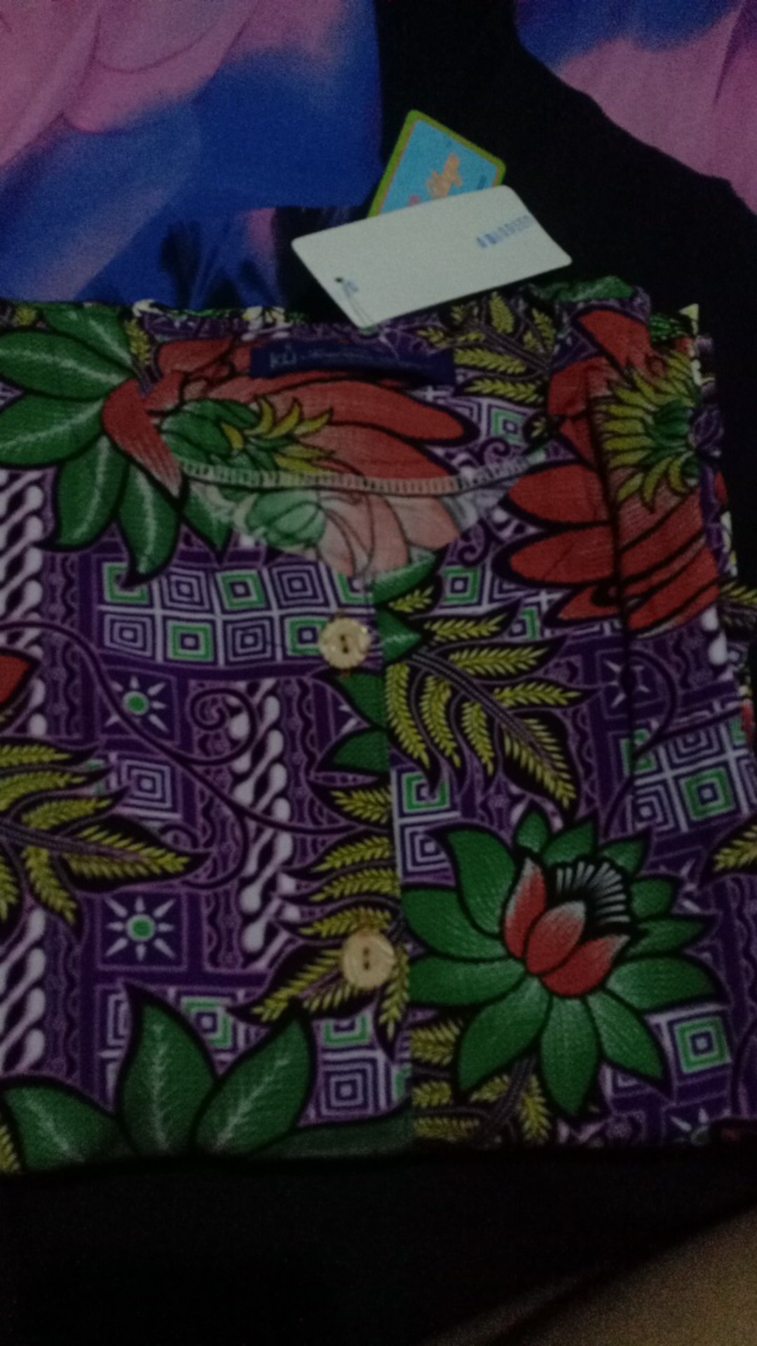 Daster Kencana Ungu Manisa (ku Label Biru Asli) - Homedress Cantik Batik Solo Tali Pinggang