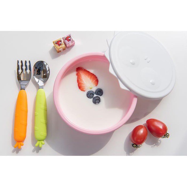 MONEE Dinosaur Silicone Suction Bowl (Mangkok Makan Silikon Anak Bayi)