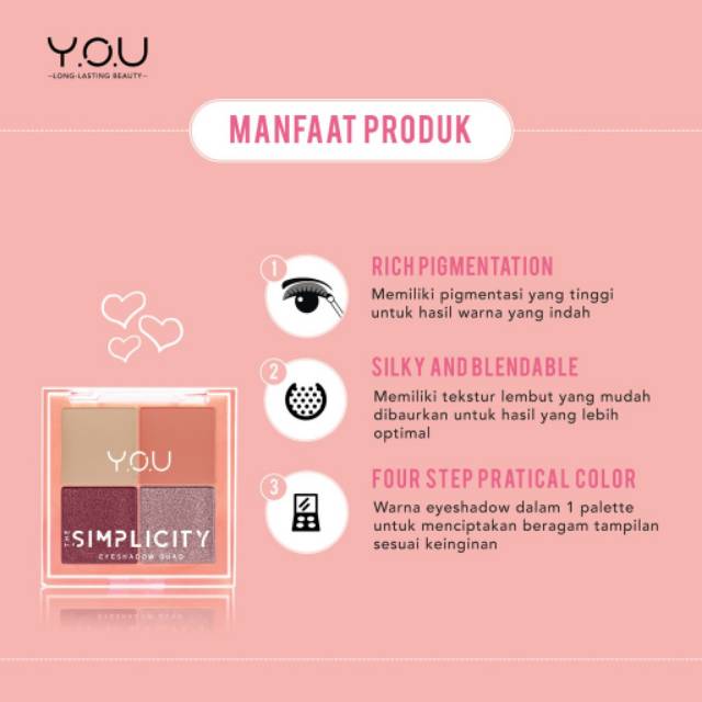 Y.O.U The Simplicity Eyeshadow Quad - YOU