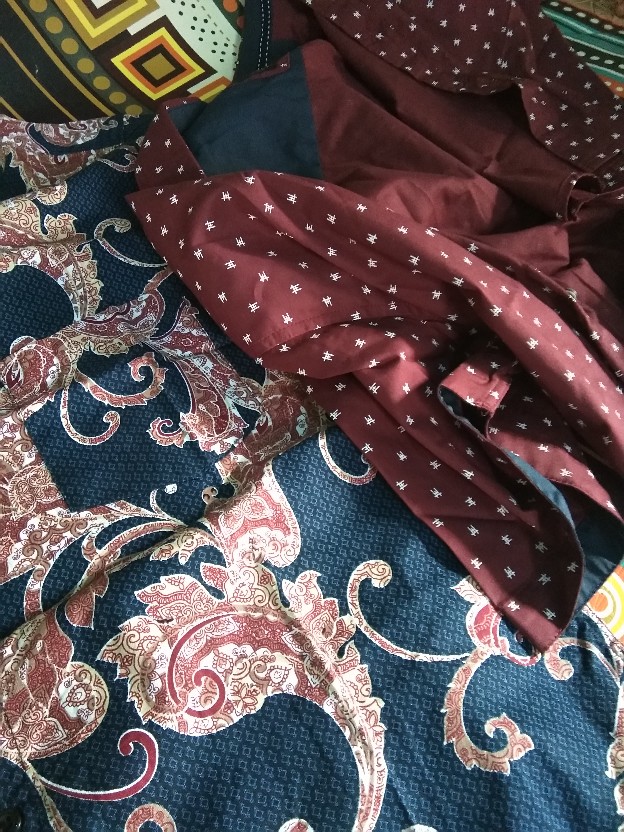 [gridline - R028] Kemeja Batik Pria Katun Lengan Pendek Regular Batik