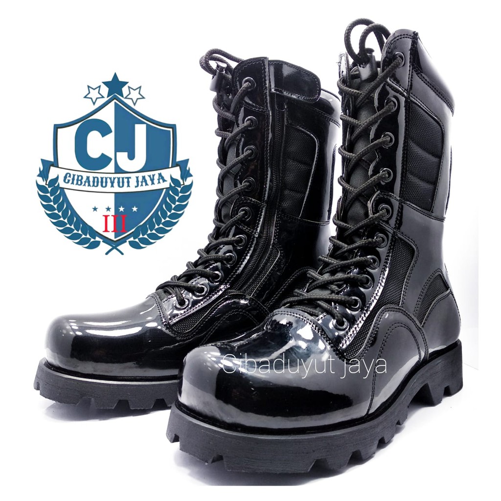 SEPATU PDL TNI POLRI SATPAM POLL PP NINJA OUTSOL RADIAL PRESS TERKUAT SUPER KILAP TERLARIS!