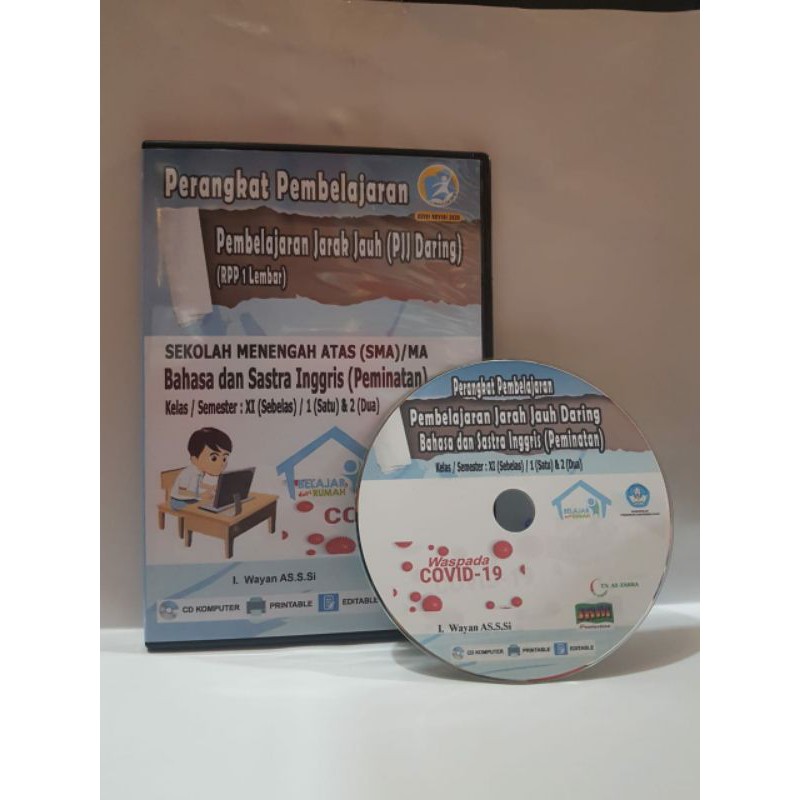 cd rpp k13 versi 1 lembar ppj daring mapel bahasa inggris peminatan kelas xi 11 sma ma mak revisi