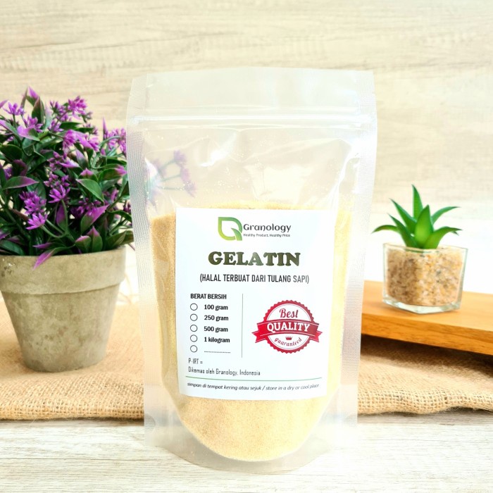 

Ht6362D Gelatin Bubuk Halal Premium Import (250 Gram) By Granology Ht5