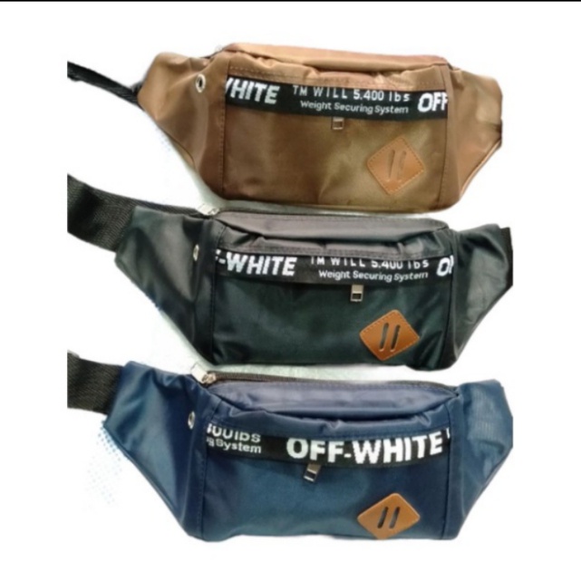 Tas pria / Tas waisabag pria / Tas off white