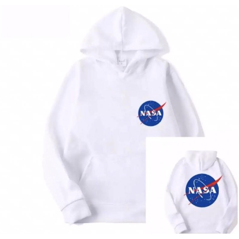 HM NEW NASA WHITE FULL TAG HOODIE SWEATER PUTIH JACKET