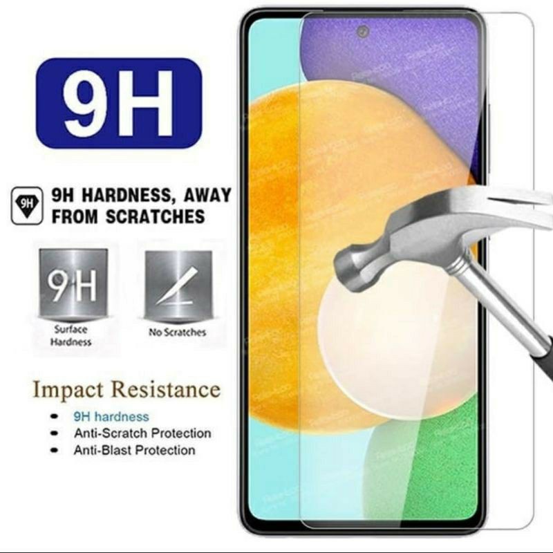 Samsung A32 4G / A52 / A72 / A51 / A71 Temper Glass Anti Gores Kaca Screen Guard Full Lis Hitam