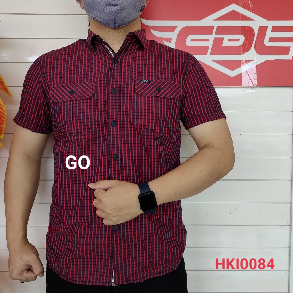 gof KSJB CDL By (CARDINAL) KEMEJA JUMBO Pakaian Pria Kemeja Hem Casual Regular Slimfit Lengan Pendek Motif Distro Original