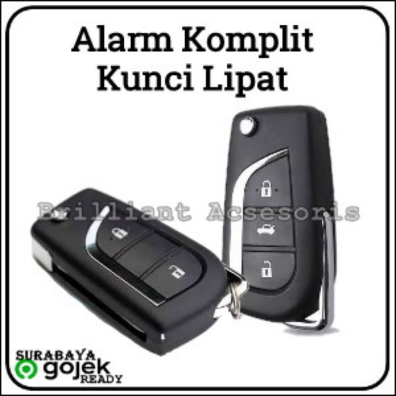 Alarm Mobil Universal - Remote Kunci Lipat Premium Kwality