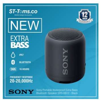 Sony SRS-XB12 Extra Bass Portable Bluetooth Speaker SRS XB12 XB 12 - Hitam