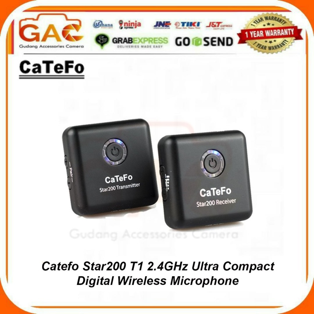 Catefo Star200 T1 2.4GHz Ultra Compact Digital Wireless Microphone