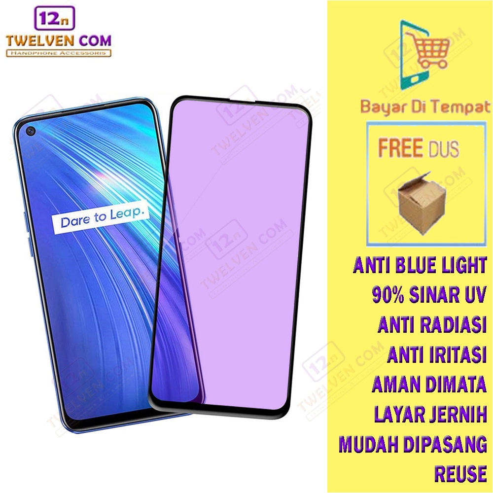 [FLASH SALE] ANTI BLUE LIGHT TEMPERED GLASS Realme 6