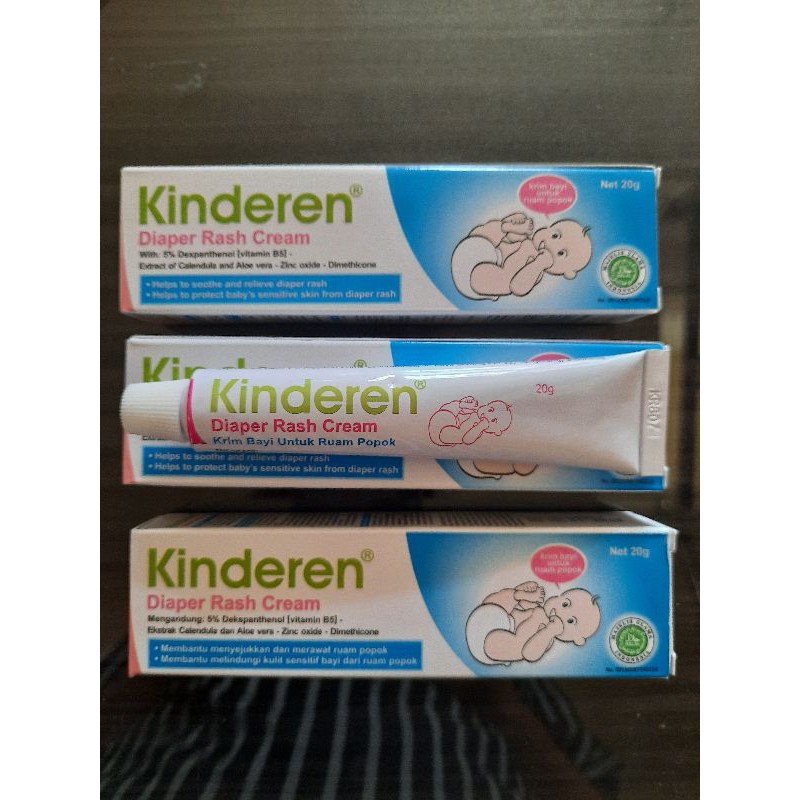 Kinderen Diaper Rash Cream  mengHilangkan Ruam Kemerahan Bayi/menghilangkan gatal gatal bekas popok