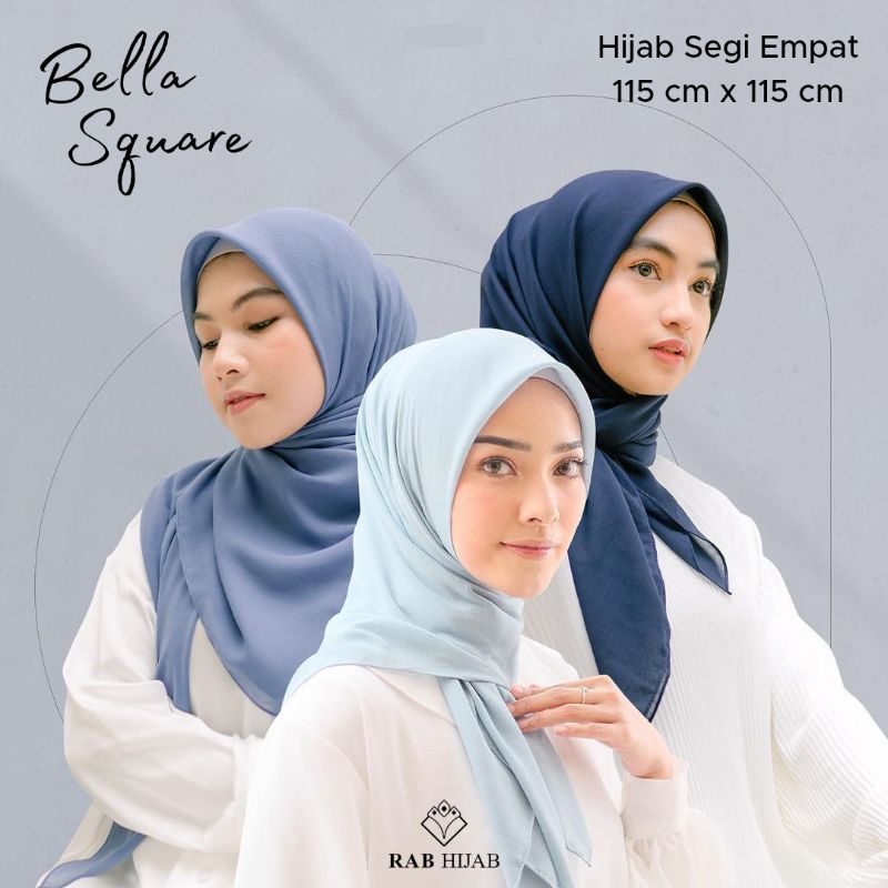 Bella Square Hijab Segi Empat Polycotton / Double Hycon / Double Chiffon &quot;Part 1&quot;