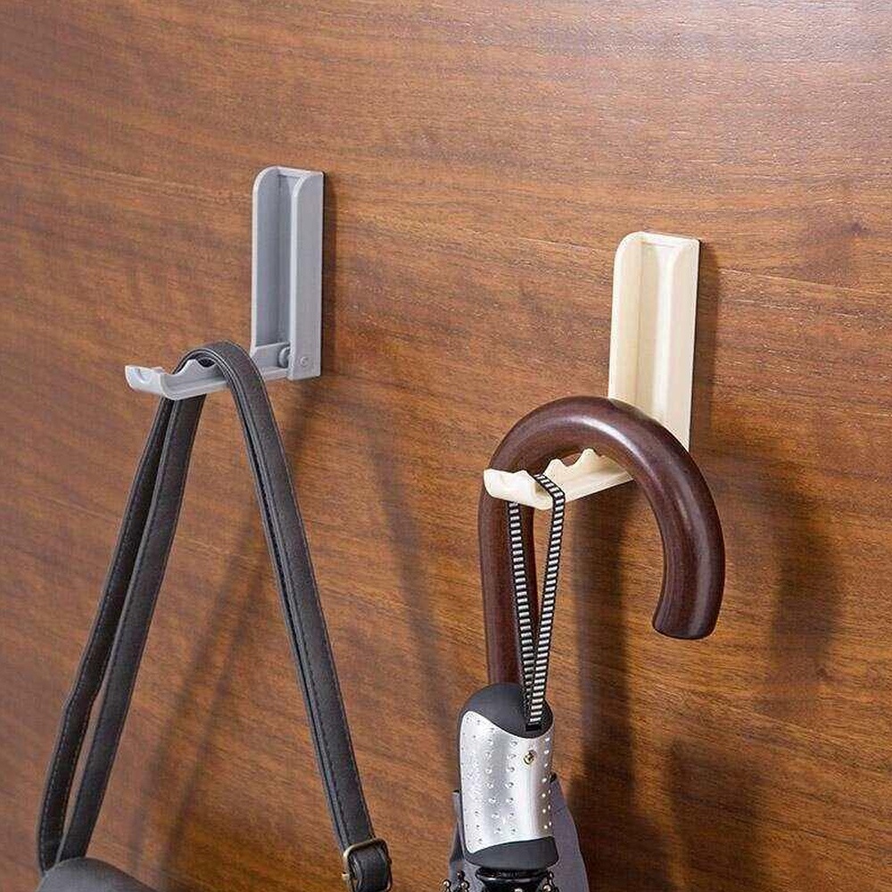 Kait Gantungan Lipat Multifungsi Dengan Perekat Untuk Kamar Mandi / Dapur