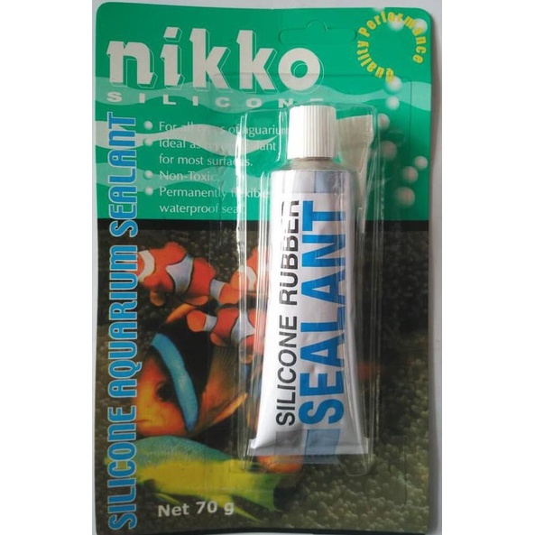 

LEM PEREKAT KACA NIKKO SILICONE RUBBER SEALANT / LEM AQUARIUM – 70 GR