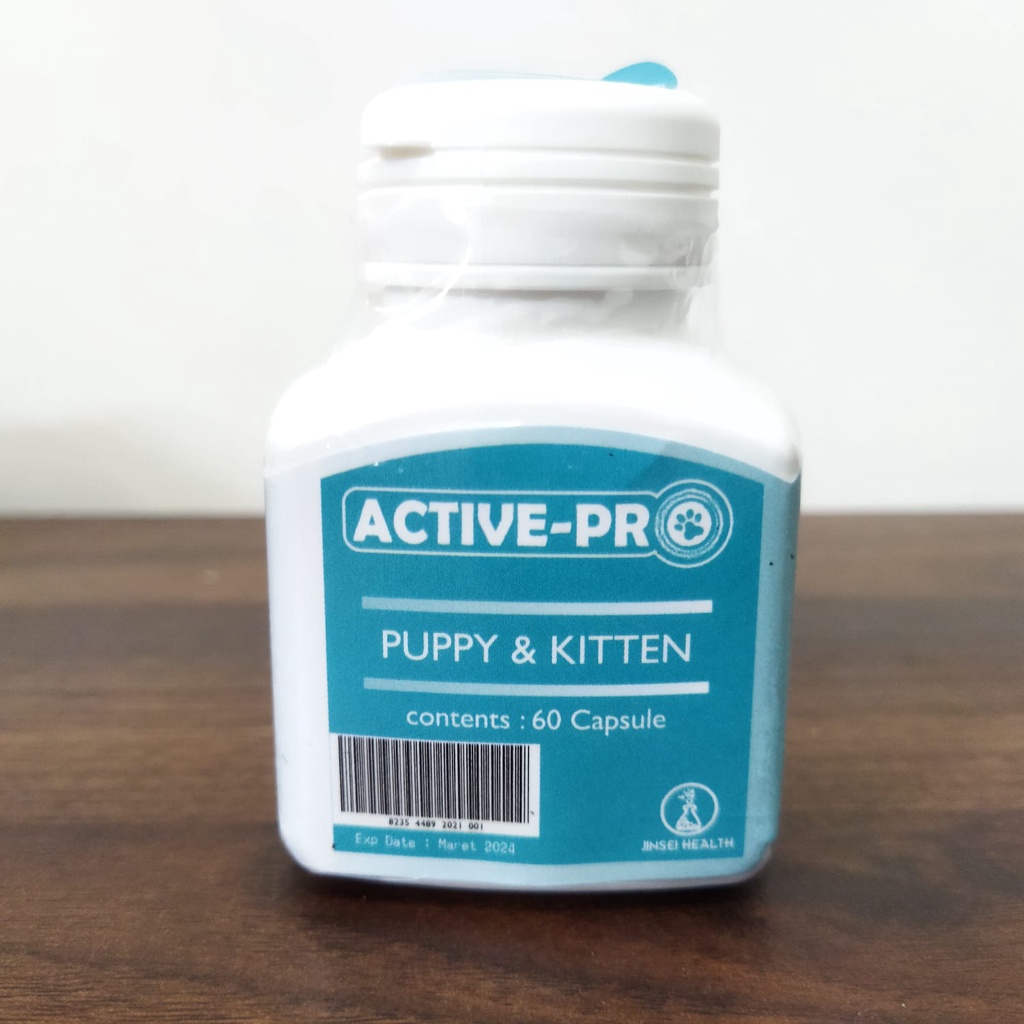 ACTIVE-PRO PUPPY &amp; KITTEN 60 Kapsul vitamin untuk anak anjing dan kucing