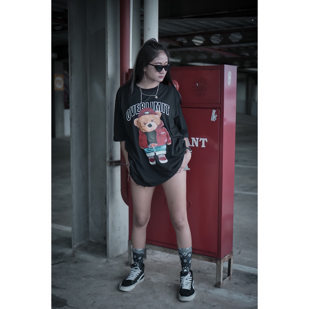 OVERLIMIT TEDDY SENJA T-SHIRT OVERSIZE | KAOS OVERSIZE | STREETWEAR