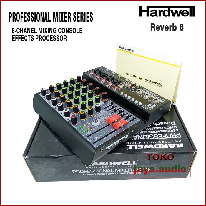 Mixer HARDWELL Reverb 6 Original Mikser Audio Hardwell Mixer 6 Chanel hardwell