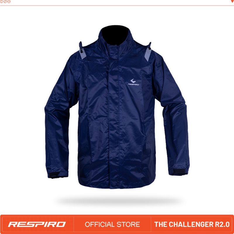 Jas Hujan Wanita Pria Respiro THE CHALLENGER Rain Suit Setelan Celana Dewasa Motor Original 100%