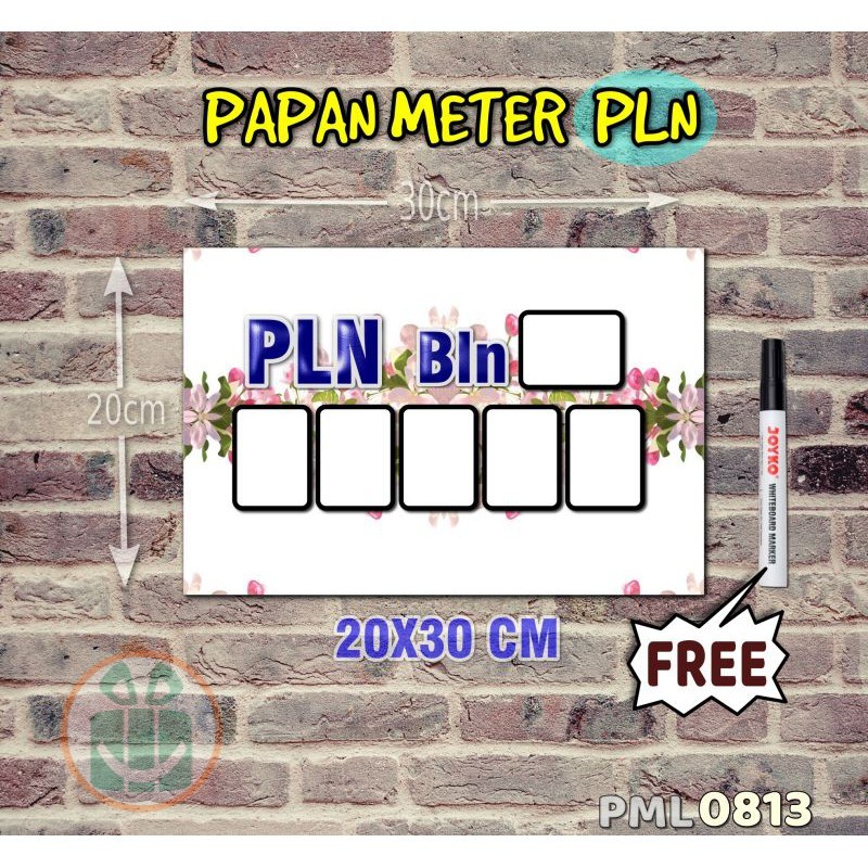 

SBC Papan Meter Listrik PLN PAM motif Unik - Flower 13