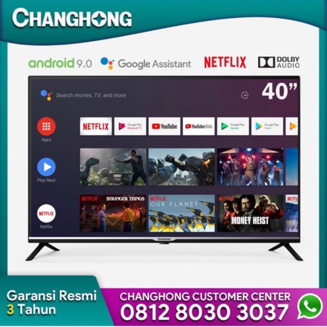 Android smart tv changhong 40 inch L40H4