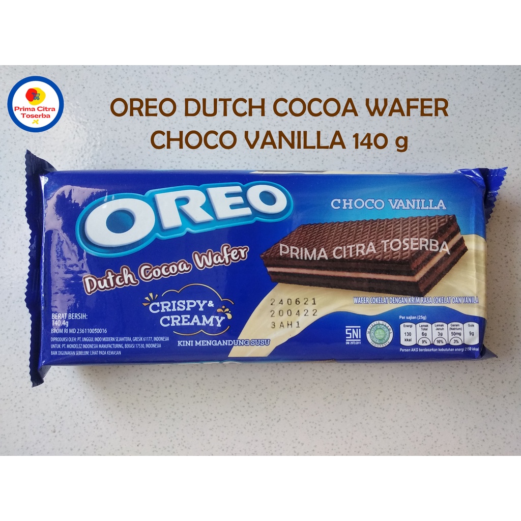 

Oreo Dutch Chocoa Wafer Choco Vanila 140 Gram