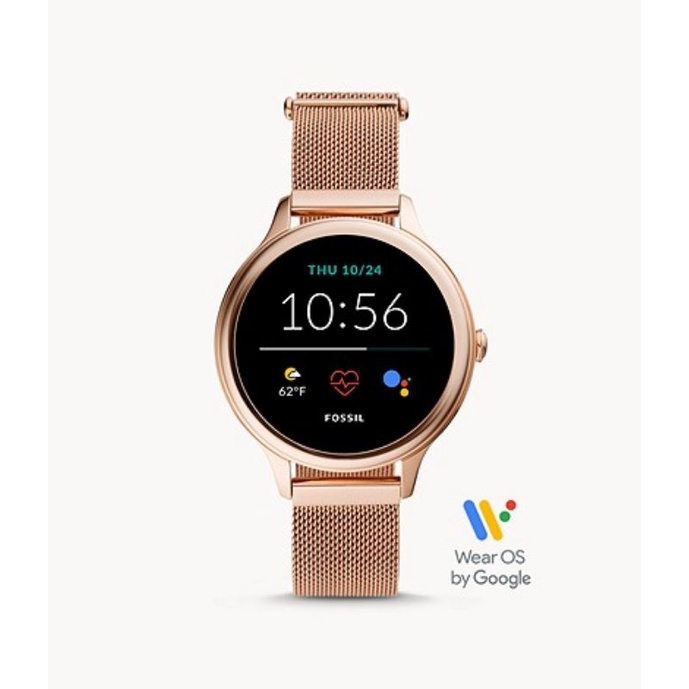 FossilOriginal Smartwatch Gen 5E HR Mesh Rosegold Stainless Steel