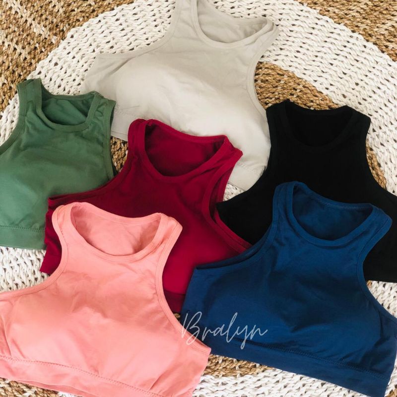 COD STONEY CROP TOP (ada pad busa,sport bra,bralette,tank bra,korean,crop top,yukensi,camisol)