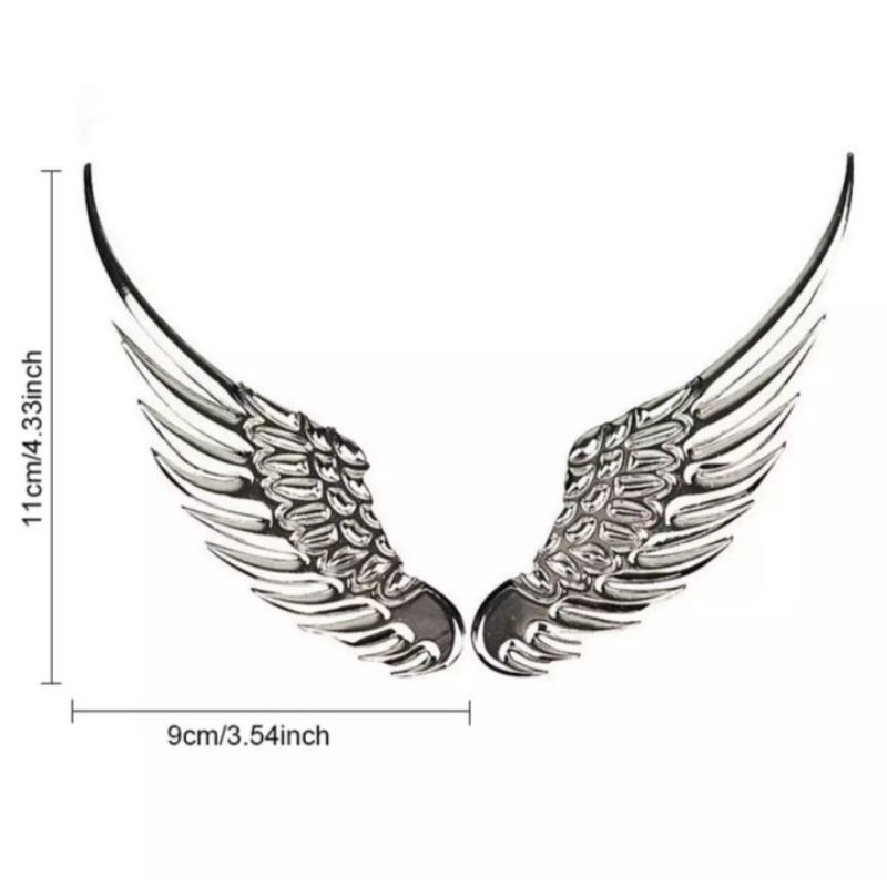 [COD] Emblem angel wings logo mobil bahan besi