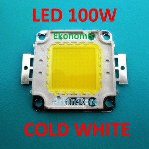 High Power LED 100W Ekonomis Putih Cold White 6000 - 6500K HPL 30-34V