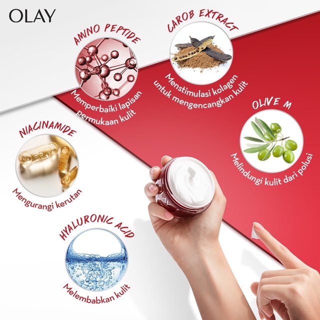 Olay Set Regenerist Niacinamide Skincare Antiaging- Cream dan Serum