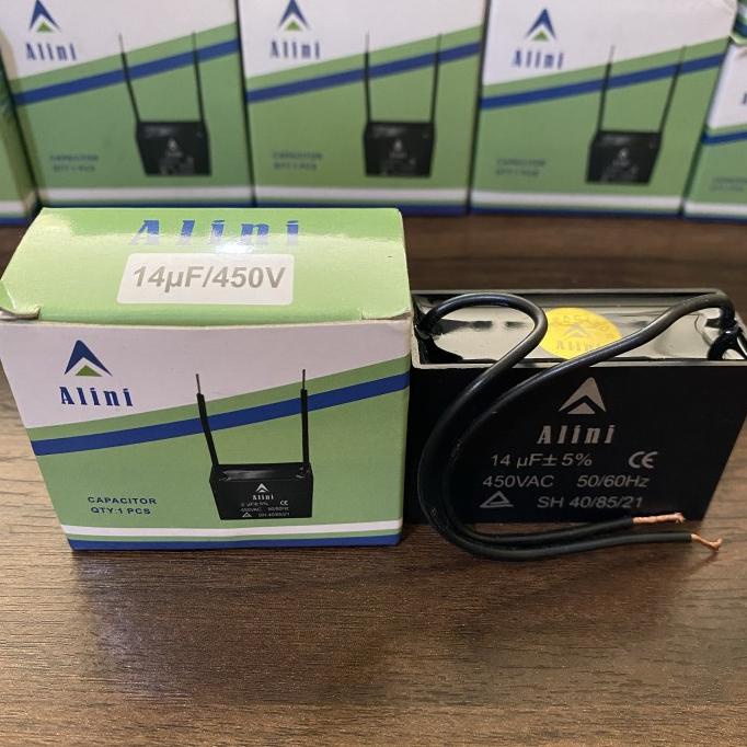 Produk Unggulan] kapasitor pompa air 14uf 450v kotak kabel ALINI
