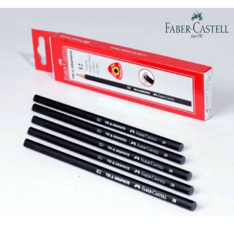 

PENSIL FABER CASTELL TRI GRAPHITE 2B ORIGINAL