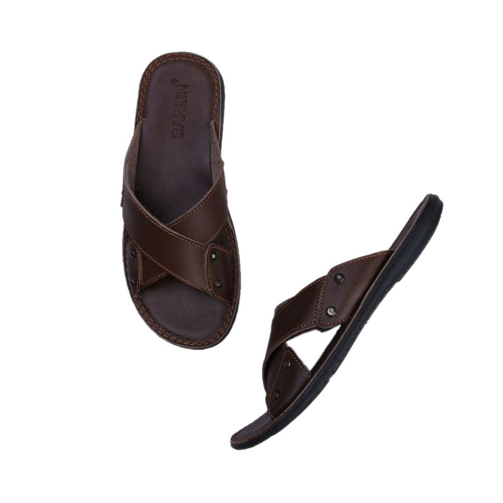 BURAY X SANDAL SLIDE INDIAN PRIA DEWASA MINING BARLIN KULIT ASLI 100% ORIGINAL FORMAL CASUAL SANDAL SLOP KULIT PRIA KERJA KANTOR GURU PNS PESTA RESMI NYAMAN LEBARAN || SANDAL PRIA INDIAN BERKUALITAS MURAH 2022