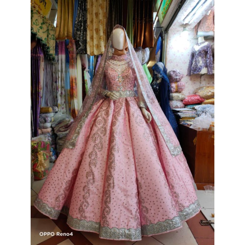 GAUN PENGANTIN INDIA/GAUN INDIA/GAUN MEWAH ALA INDIA