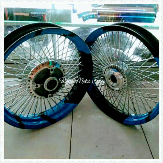 Velg Sprint Xd ring 17 x 250/300 set jeruji seribu motor : CBR 150R, Tiger Revo, Megapro Primus