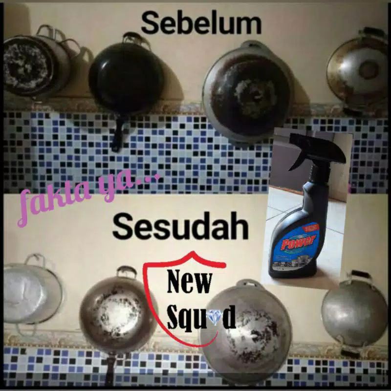 READY STOK MY WAY POWER BLACK PEMBERSIH KERAK PANCI MEMBANDEL/ power red /power merah /clean kaca/ c