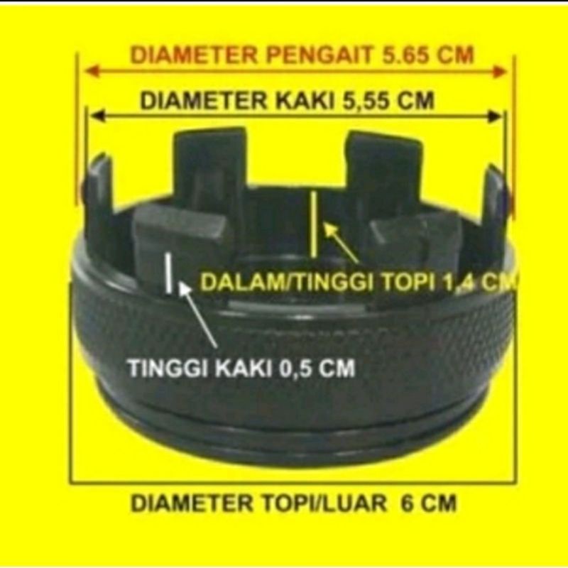 tutup velg racing dop roda fariasi TRD