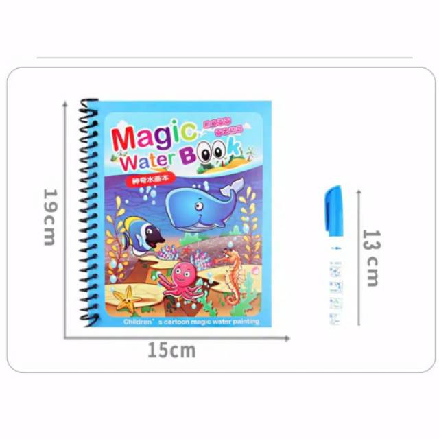 Buku Gambar Magic Water Book Water Drawing Buku Mainan Edukasi Anak