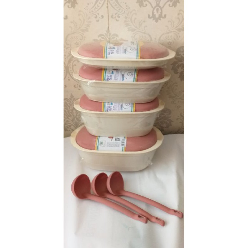 BUKA SEGEL 2KG VERONA SET 4PCS 4 PCS PUTIH GADING GREEN LEAF